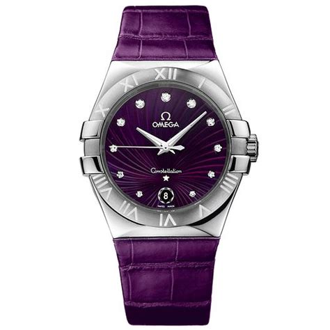 omega ladies leather strap watches|omega watches leather strap men's.